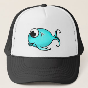 Blue Fish Trucker Hat