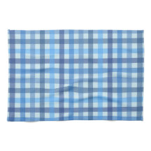 Blue Five-Colour Gingham Kitchen Towel
