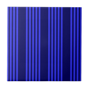 Blue five stripes pattern tile
