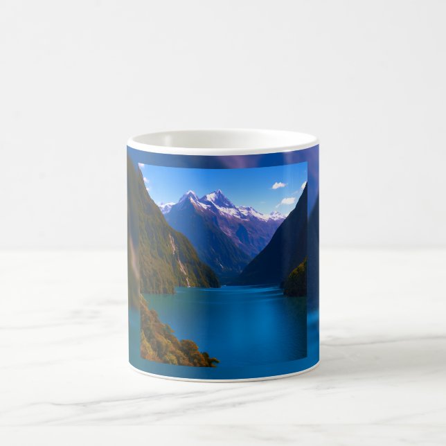 Blue Fjord Tranquillity Coffee Mug (Center)