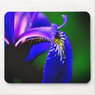 Blue Flag Iris Flower Petal Mouse Mat