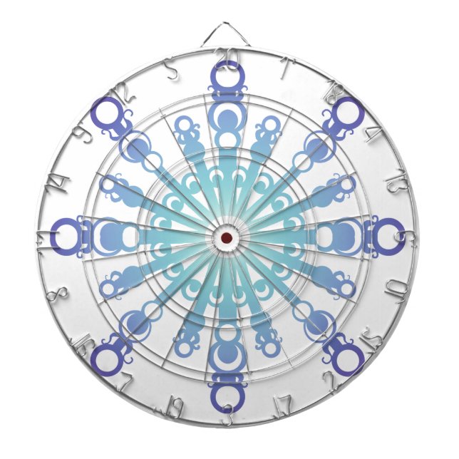 Blue Flake IV Dartboard (Front)