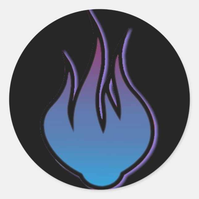 Blue Flame Sticker (Front)