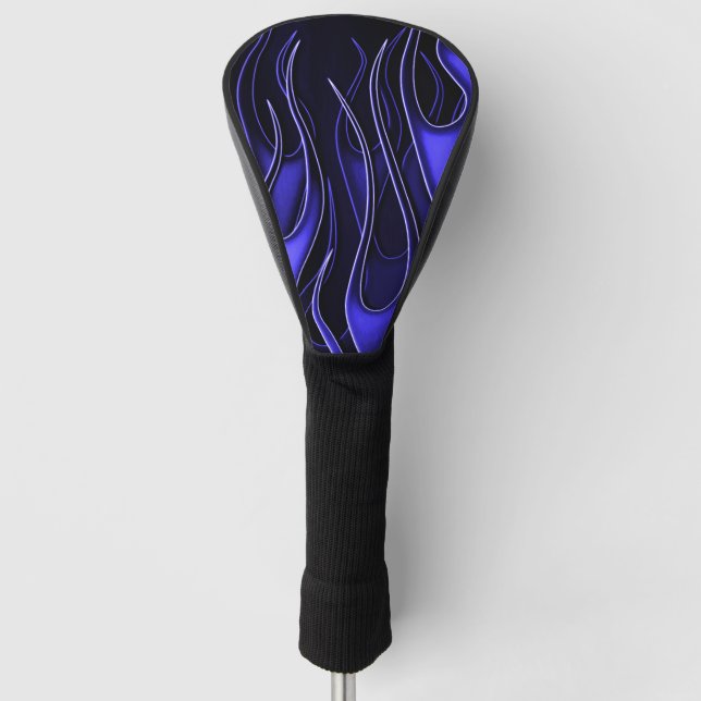 Blue Flames Golf Head Cover (Front)