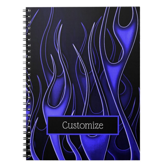 Blue Flames Notebook (Front)