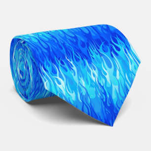 Blue Flames Pattern – Hot Rod Tie