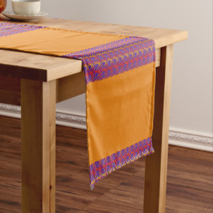 Blue Flames Short Table Runner