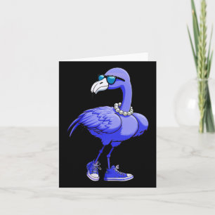 Blue Flamingo Pearls Comma La Kamala Harris 2024  Card