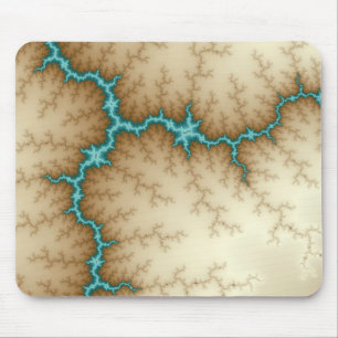 Blue Flash - Fractal Mousepad