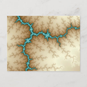 Blue Flash - Fractal Postcard - Customised