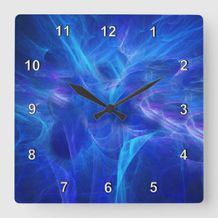 Blue Flash Wall Clock