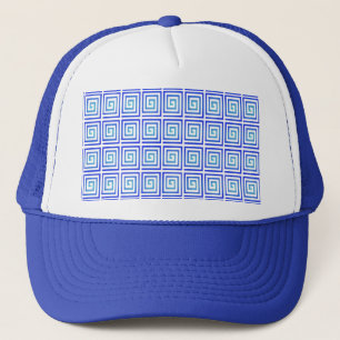 blue flashes trucker hat