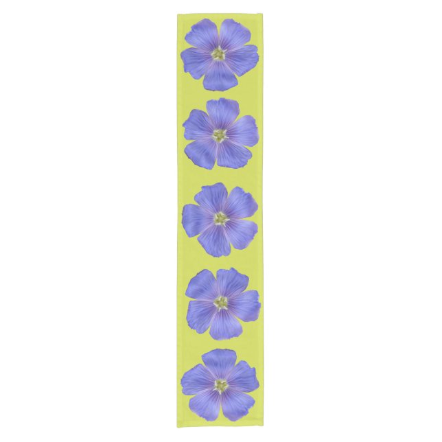 Blue Flax #1 Short Table Runner (Front)