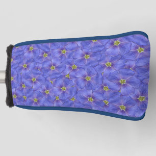 Blue Flax Seamless Pattern Golf Head Cover
