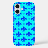 Blue Fleur-de-lis Pattern Design