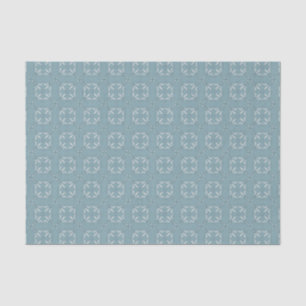 Blue Fleur-de-Lis Pattern Tissue Paper