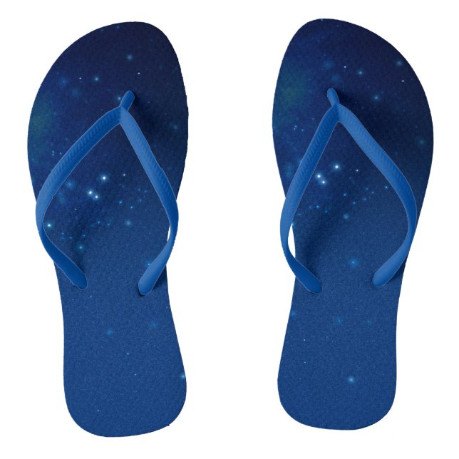 Blue  flip flops (Footbed)