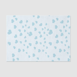 Blue Floating Hearts  Tissue Paper