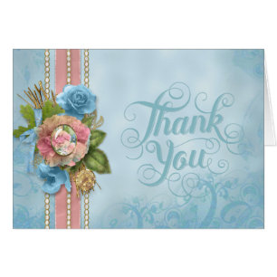 Blue Floral All Occasion Card