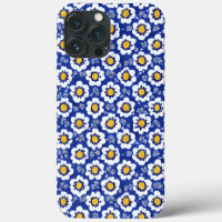 Blue Floral Arabic Pattern