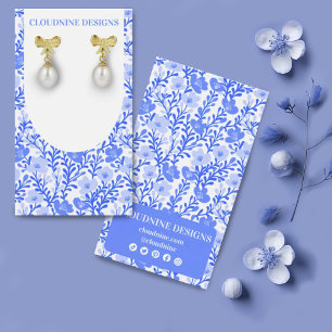 Blue Floral Arch Chic Earring Jewellery Display Ca