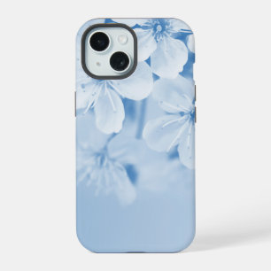 Blue floral background iPhone 15 case