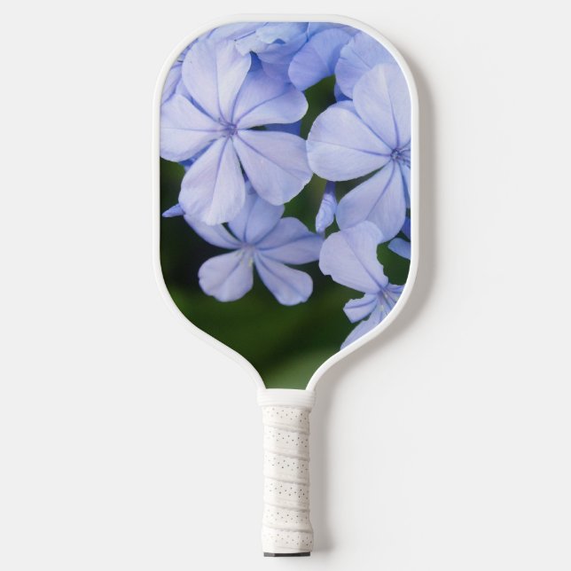 Blue Floral Bokeh Pickleball Paddle (Front)