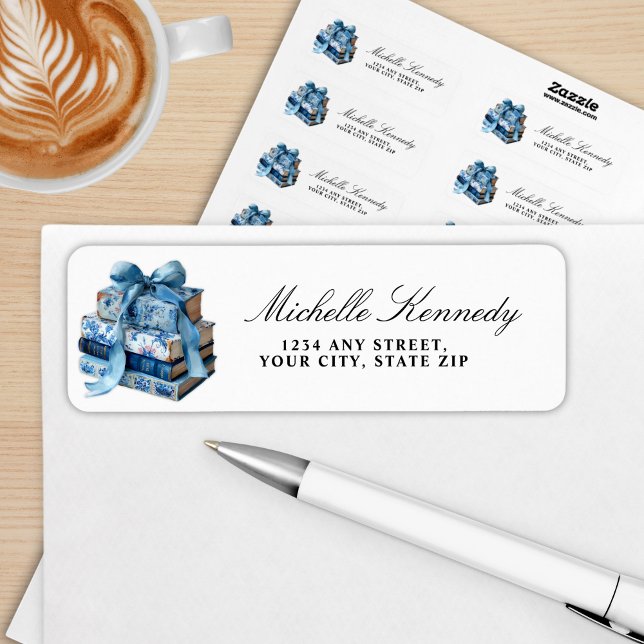 Blue Floral Books A New Chapter Bridal Shower  (Creator Uploaded)