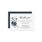 blue floral botanical funeral thank you note