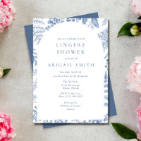 Blue Floral Bridal Lingerie Shower