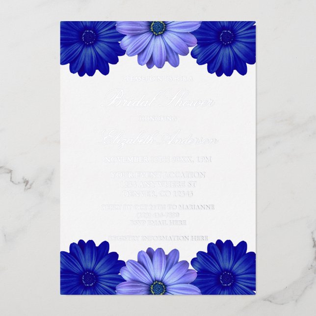 Blue Floral Bridal Shower (Front)