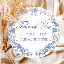 Blue Floral Bridal Shower