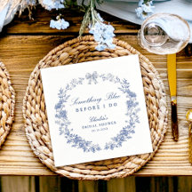 Blue Floral Bridal Shower
