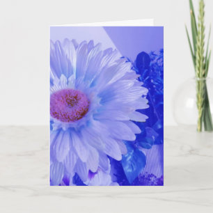 Blue Floral Card