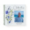 Blue Floral Celebration of Life Funeral Guest Book