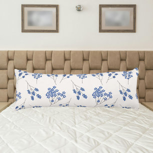 Blue floral cute body cushion