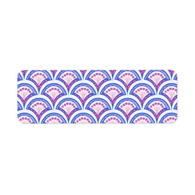 blue floral damask pattern  (Front)