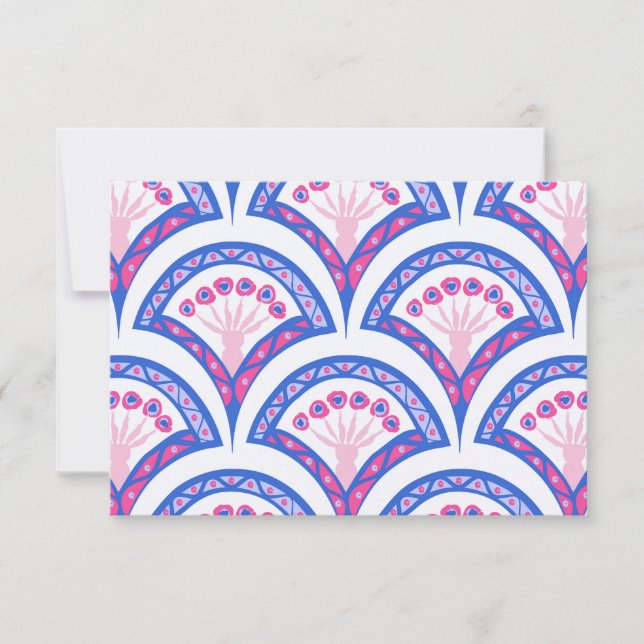 blue floral damask pattern  (Front)