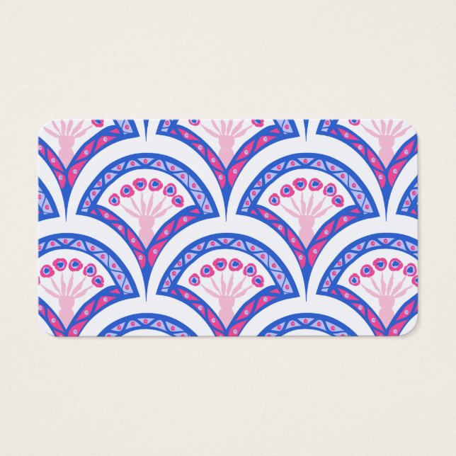blue floral damask pattern  (Front)