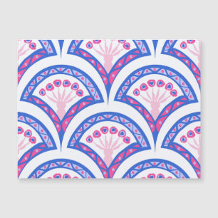 blue floral damask pattern