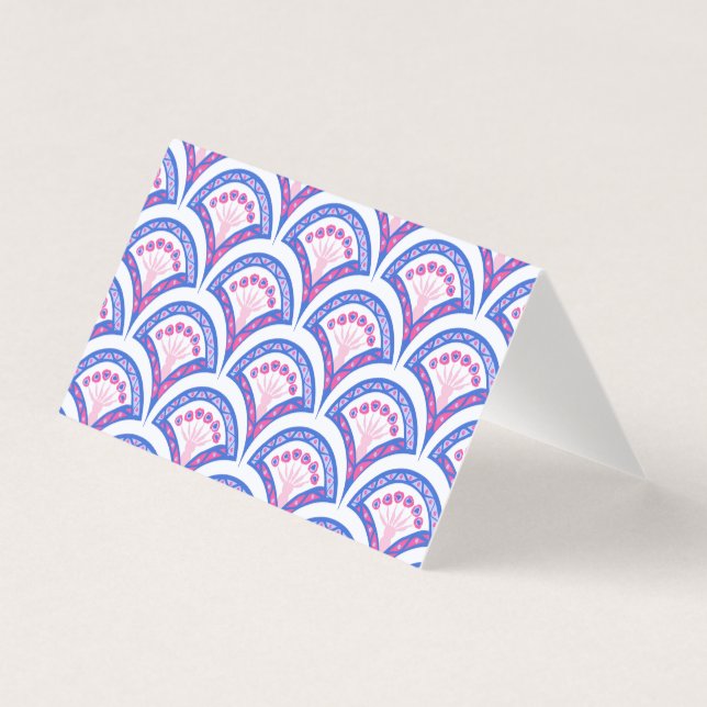 blue floral damask pattern  (Front)