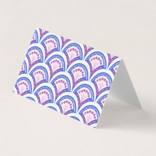 blue floral damask pattern