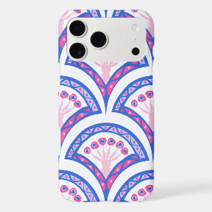 blue floral damask pattern
