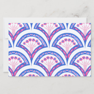blue floral damask pattern