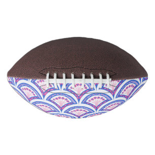 blue floral damask pattern american football