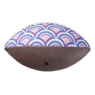blue floral damask pattern american football