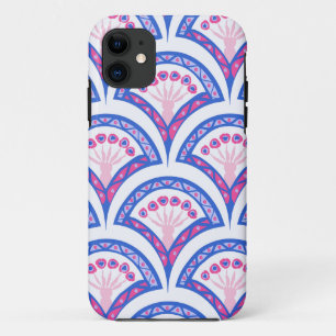 blue floral damask pattern  iPhone 11 case