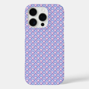 blue floral damask pattern iPhone 16 pro case