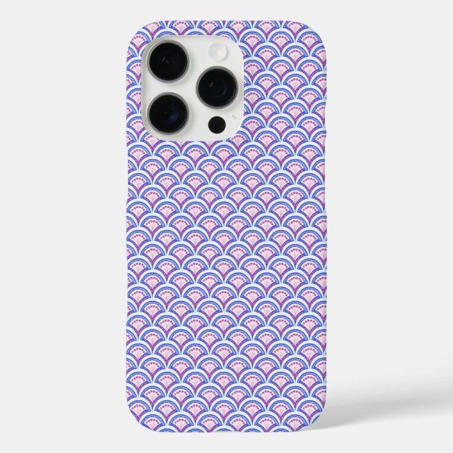 blue floral damask pattern  Case-Mate iPhone case (Back)