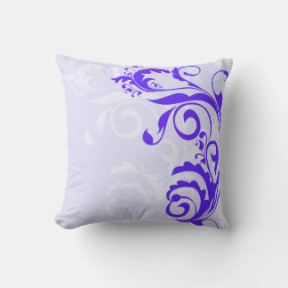 Blue Floral Design Cushion